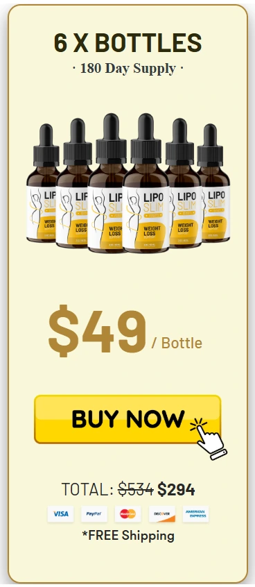 Lipo Slim 6 Bottle Price